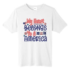 My Heart Belongs To A America Tall Fusion ChromaSoft Performance T-Shirt