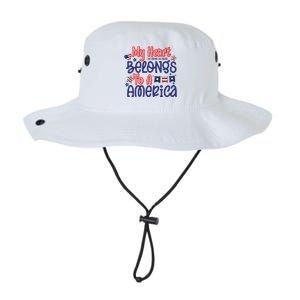 My Heart Belongs To A America Legacy Cool Fit Booney Bucket Hat