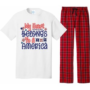 My Heart Belongs To A America Pajama Set