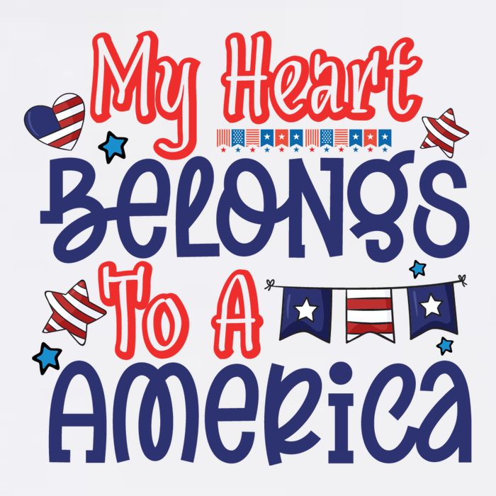 My Heart Belongs To A America Flatbill Hat