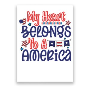 My Heart Belongs To A America Poster