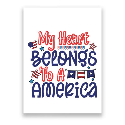 My Heart Belongs To A America Poster