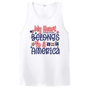 My Heart Belongs To A America PosiCharge Competitor Tank