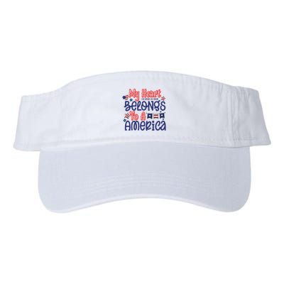 My Heart Belongs To A America Visor