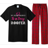 My Heart Belongs To A Sexy Roofer Wife Roofing Pajama Set