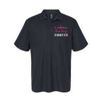 My Heart Belongs To A Sexy Roofer Wife Roofing Softstyle Adult Sport Polo