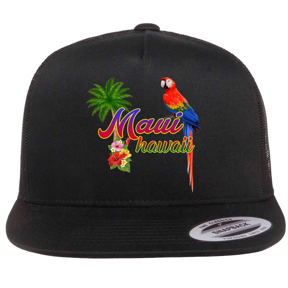 Maui Hawaii Beach Aloha Great Gift Flat Bill Trucker Hat