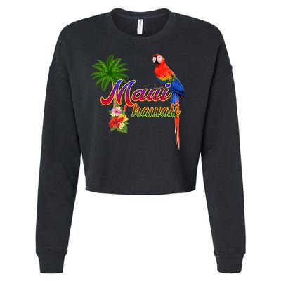 Maui Hawaii Beach Aloha Great Gift Cropped Pullover Crew