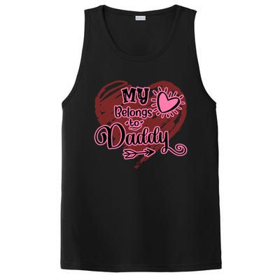 My Heart Belongs To Daddy Father Love Gift PosiCharge Competitor Tank