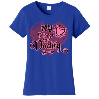 My Heart Belongs To Daddy Father Love Gift Women's T-Shirt