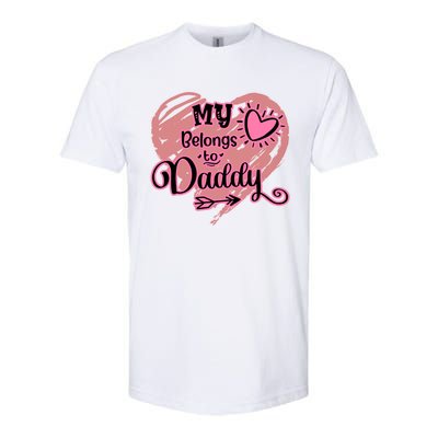 My Heart Belongs To Daddy Father Love Gift Softstyle CVC T-Shirt