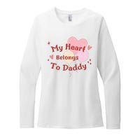 My Heart Belongs To Daddy Cute Valentine Womens CVC Long Sleeve Shirt