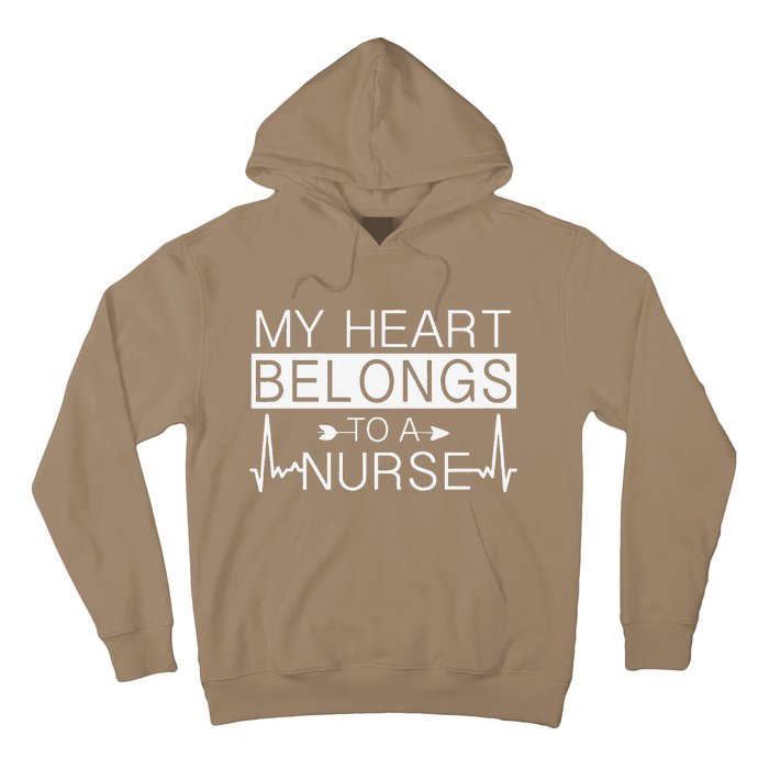 My Heart Belongs To A Nurse I Love My Nurse Valentine's Day Hoodie