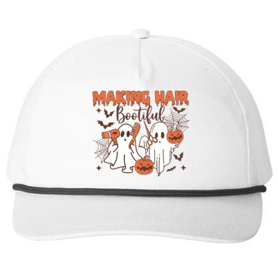 Making Hair Bootiful Funny Scary Ghost Hairdresser Halloween Snapback Five-Panel Rope Hat