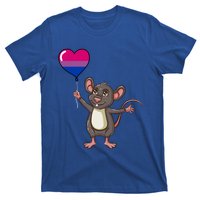 Mouse Heart Balloon Bisexual Pride Gift T-Shirt