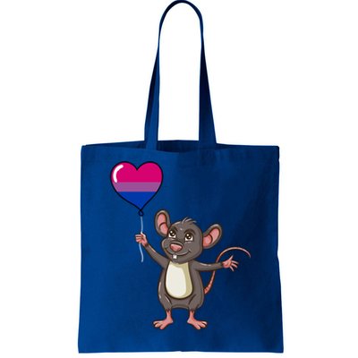 Mouse Heart Balloon Bisexual Pride Gift Tote Bag