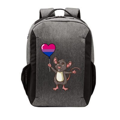 Mouse Heart Balloon Bisexual Pride Gift Vector Backpack