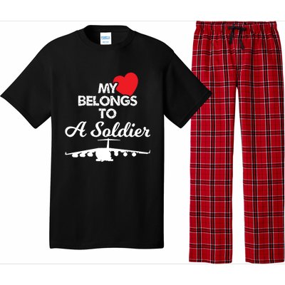 My Heart Belongs To A Soldier Memorial Day 2018 Gift Meaningful Gift Pajama Set