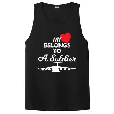 My Heart Belongs To A Soldier Memorial Day 2018 Gift Meaningful Gift PosiCharge Competitor Tank