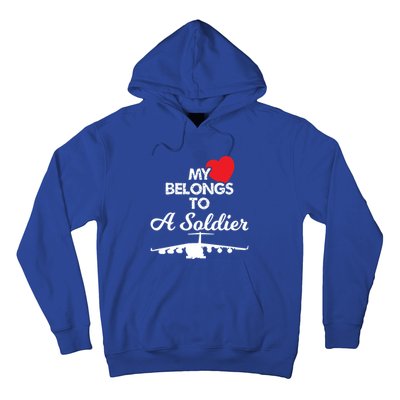 My Heart Belongs To A Soldier Memorial Day 2018 Gift Meaningful Gift Hoodie