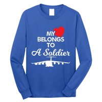 My Heart Belongs To A Soldier Memorial Day 2018 Gift Meaningful Gift Long Sleeve Shirt