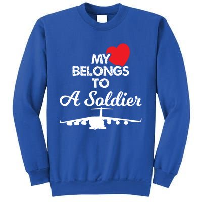 My Heart Belongs To A Soldier Memorial Day 2018 Gift Meaningful Gift Sweatshirt