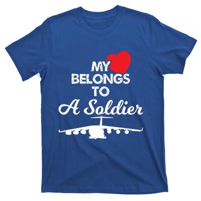 My Heart Belongs To A Soldier Memorial Day 2018 Gift Meaningful Gift T-Shirt