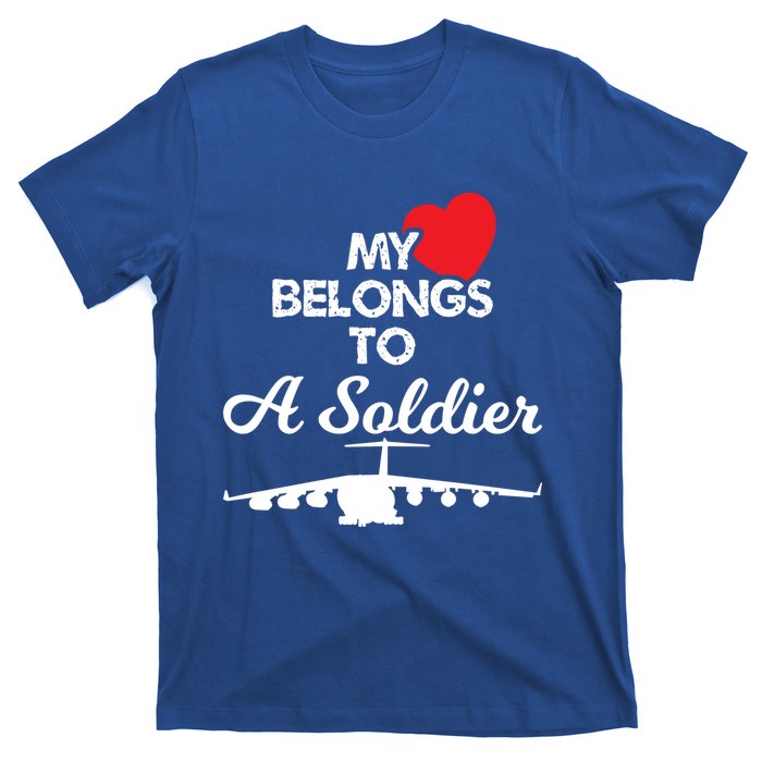 My Heart Belongs To A Soldier Memorial Day 2018 Gift Meaningful Gift T-Shirt