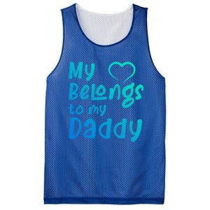 My Heart Belongs To My Daddy Great Gift Mesh Reversible Basketball Jersey Tank