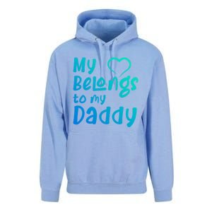 My Heart Belongs To My Daddy Great Gift Unisex Surf Hoodie