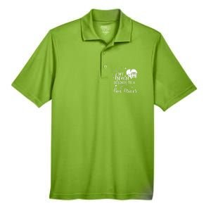 My Heart Belongs To A Bus Driver Funny Bus Driving Gift Men's Origin Performance Pique Polo