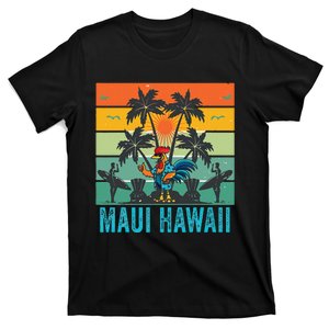 Maui Hawaii Beach Coconut Rooster T-Shirt