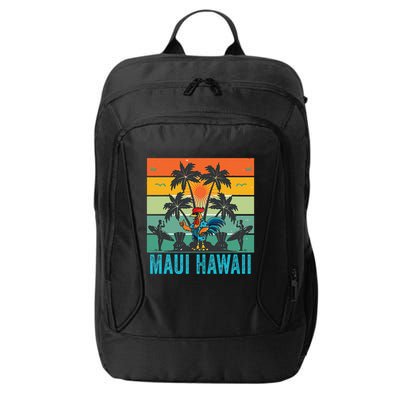 Maui Hawaii Beach Coconut Rooster City Backpack