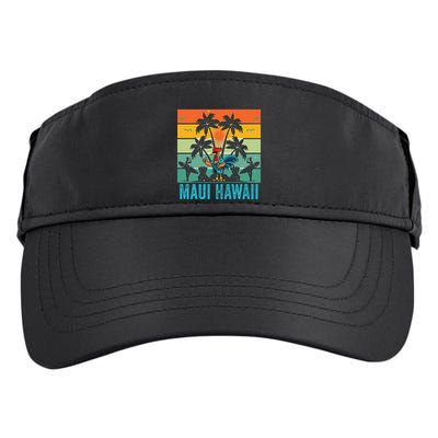 Maui Hawaii Beach Coconut Rooster Adult Drive Performance Visor