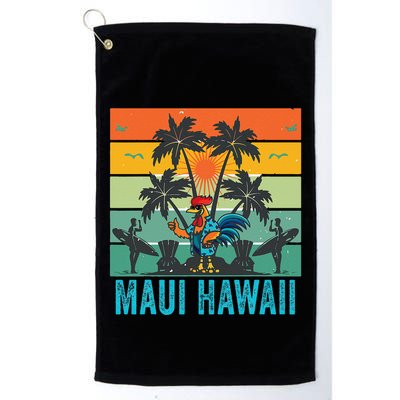 Maui Hawaii Beach Coconut Rooster Golf Towel