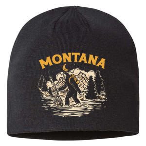 Montana Hiking Bigfoot Nighttime Stroll Mountains & Stars Sustainable Beanie