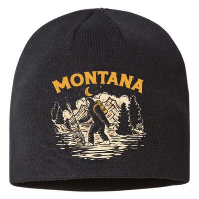 Montana Hiking Bigfoot Nighttime Stroll Mountains & Stars Sustainable Beanie