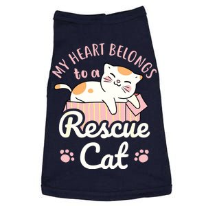 My Heart Belongs To A Rescue Cat Animal Rescuer Adopt Pets Doggie Tank