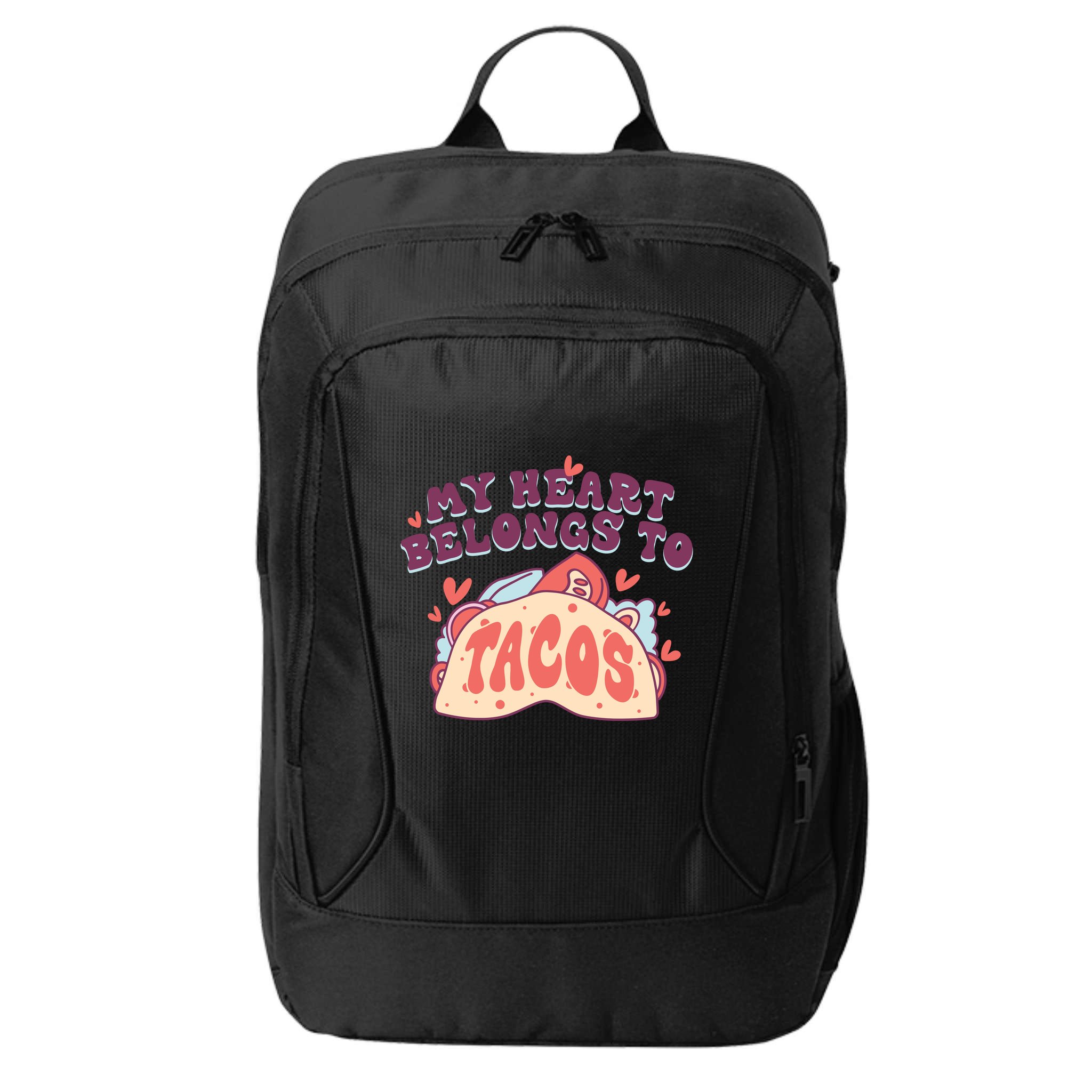 My Heart Belongs To Tacos City Backpack
