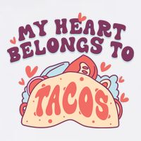 My Heart Belongs To Tacos Wool Snapback Cap