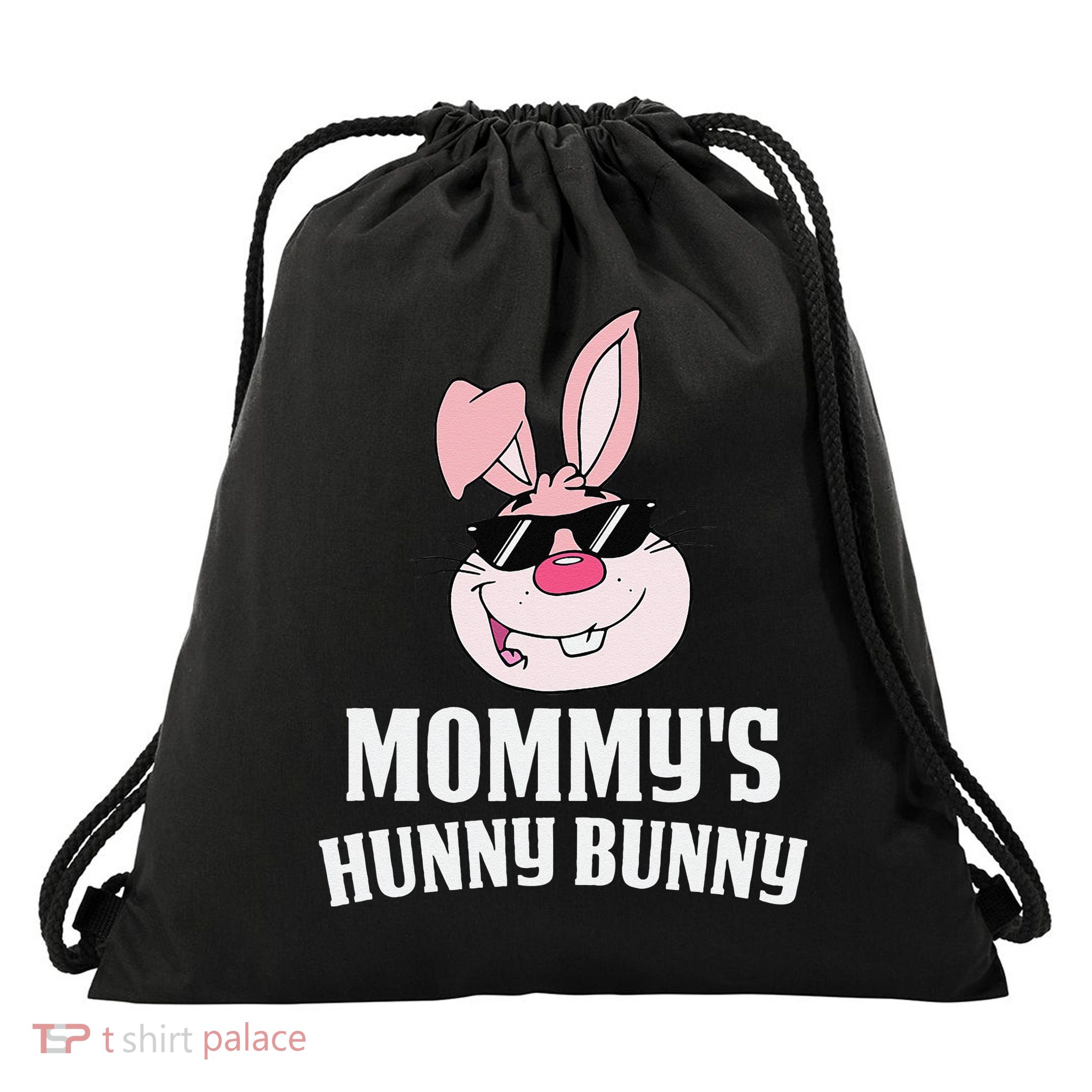 Mommy's Hunny Bunny Easter Cool Bunny Rabbit Drawstring Bag