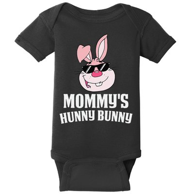 Mommy's Hunny Bunny Easter Cool Bunny Rabbit Baby Bodysuit