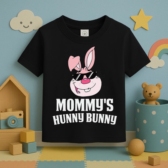Mommy's Hunny Bunny Easter Cool Bunny Rabbit Toddler T-Shirt