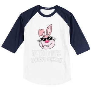 Mommy's Hunny Bunny Easter Cool Bunny Rabbit Baseball Sleeve Shirt