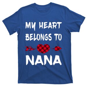 My Heart Belongs To A Nana Awesome Nana Valentine Cool Gift T-Shirt