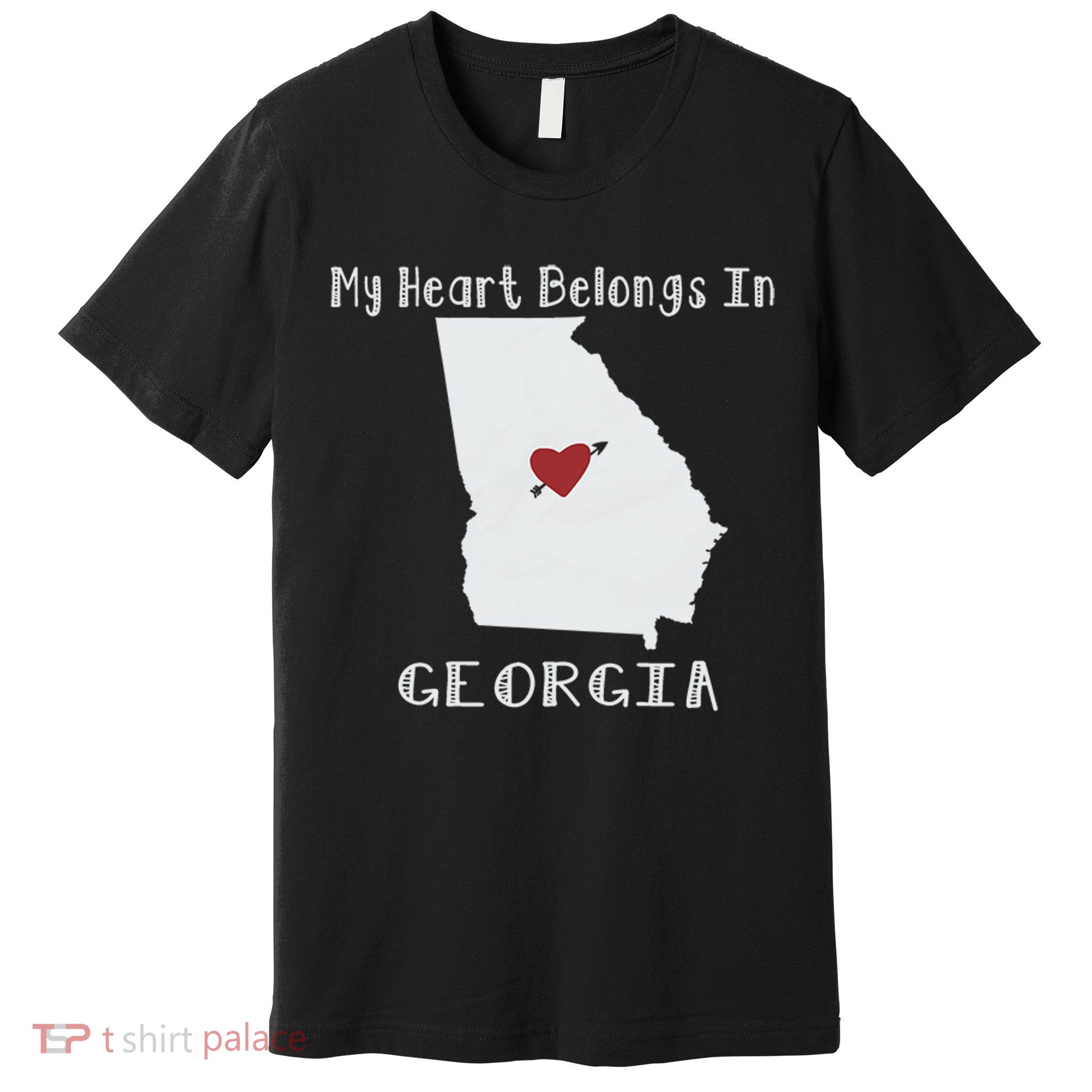 My Heart Belongs In Georgia Premium T-Shirt
