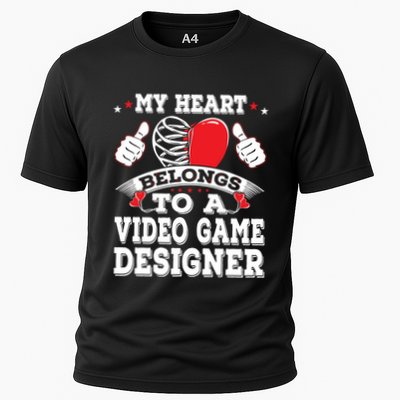 My Heart Belongs To A Video Game Designer Valentines Day Gift Performance Shirt