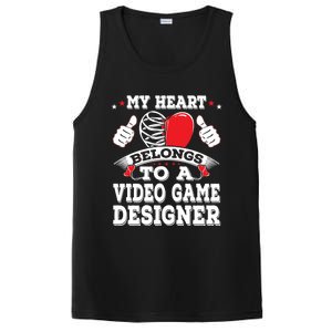 My Heart Belongs To A Video Game Designer Valentines Day Gift PosiCharge Competitor Tank