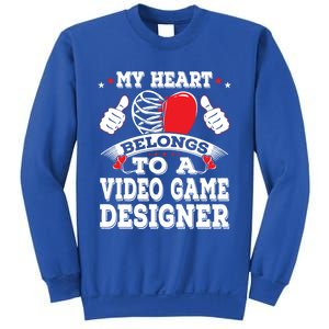 My Heart Belongs To A Video Game Designer Valentines Day Gift Sweatshirt