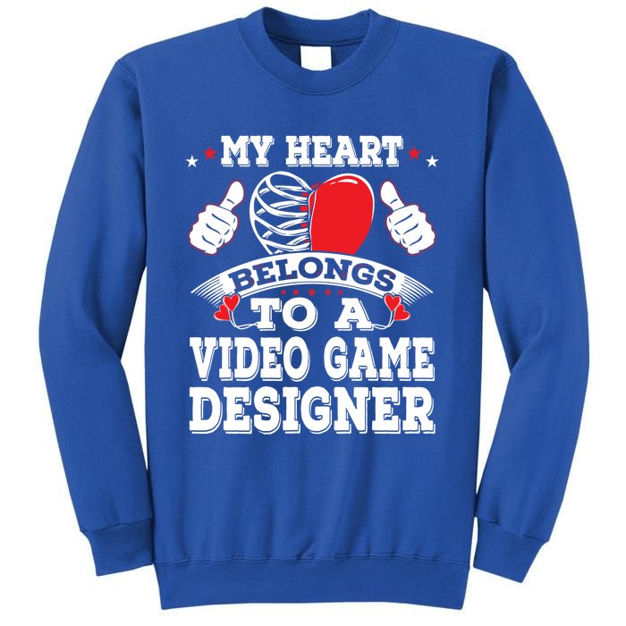 My Heart Belongs To A Video Game Designer Valentines Day Gift Sweatshirt